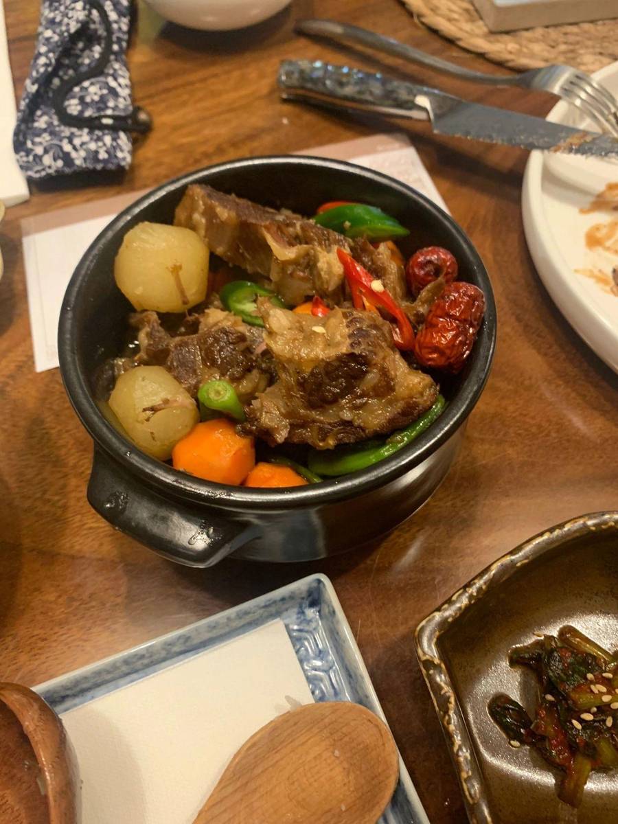 Galbijjim, braised beef